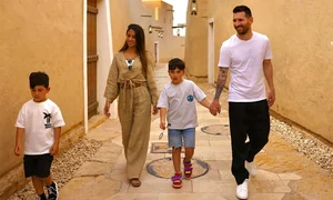 Lionel Messi cu familia jpg
