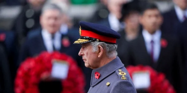 Regele Charles al III lea Ziua Comemorării Eroilor 13 noiembrie 2022 Foto AFP