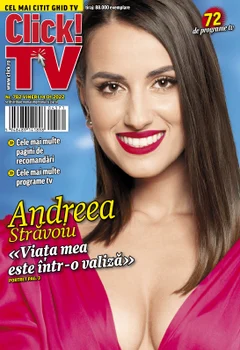 Andreea Străvoiu a realizat o şedinţă foto pentru noua ediţie a revistei Click! TV, cel mai îndrăgit ghid tv din România, care apare în fiecare vineri