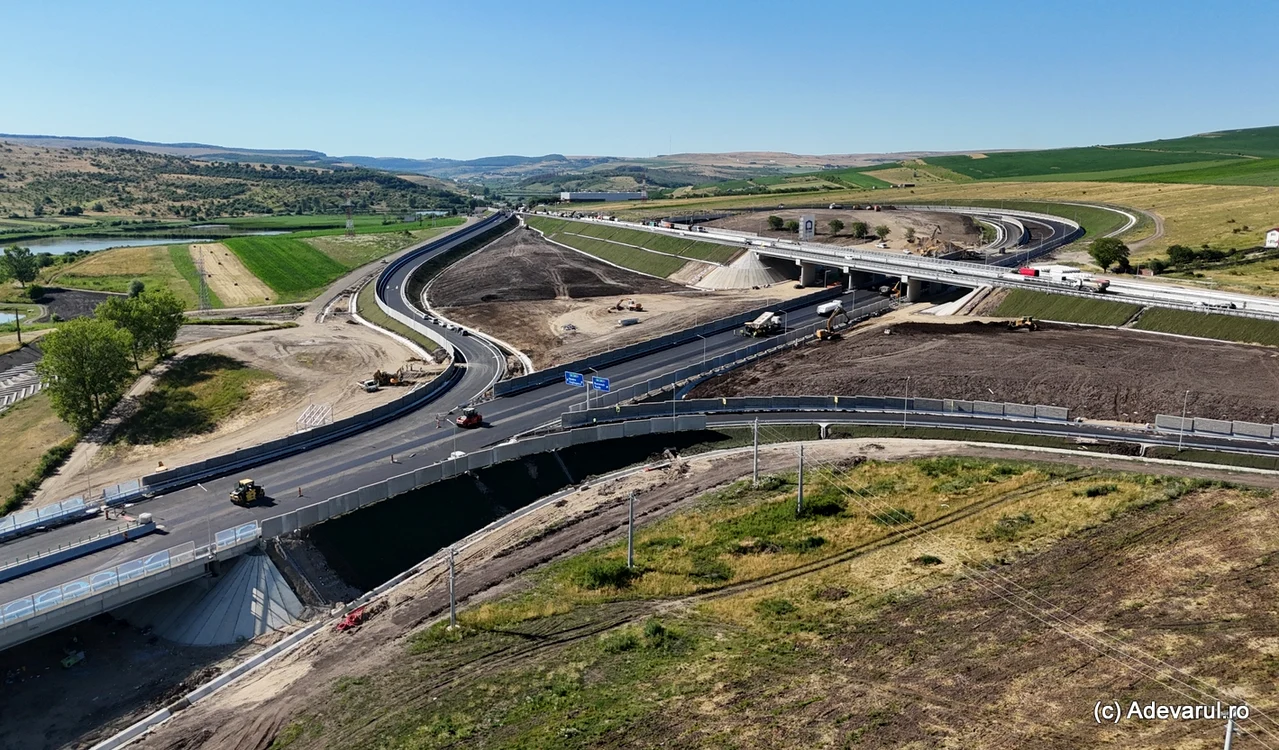 DEx 4 Turda - Cluj, unul dintre drumurile importante pentru nord-vestul țării. Foto: Daniel Guță
