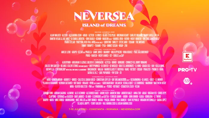 line up neversea 2022