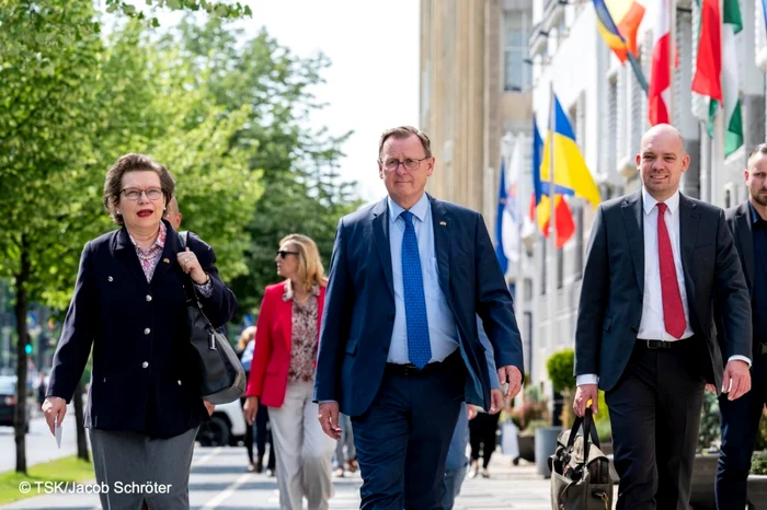 Bodo Ramelow şi delegaţia germană la Timişoara FOTO TSK/ Jakob Schroter