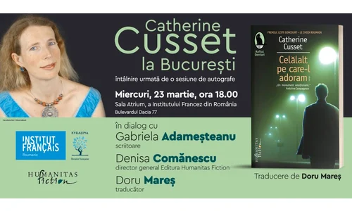Scriitoarea Catherine Cusset, autoarea romanului „Celălalt pe care l adoram“, revine la București jpeg
