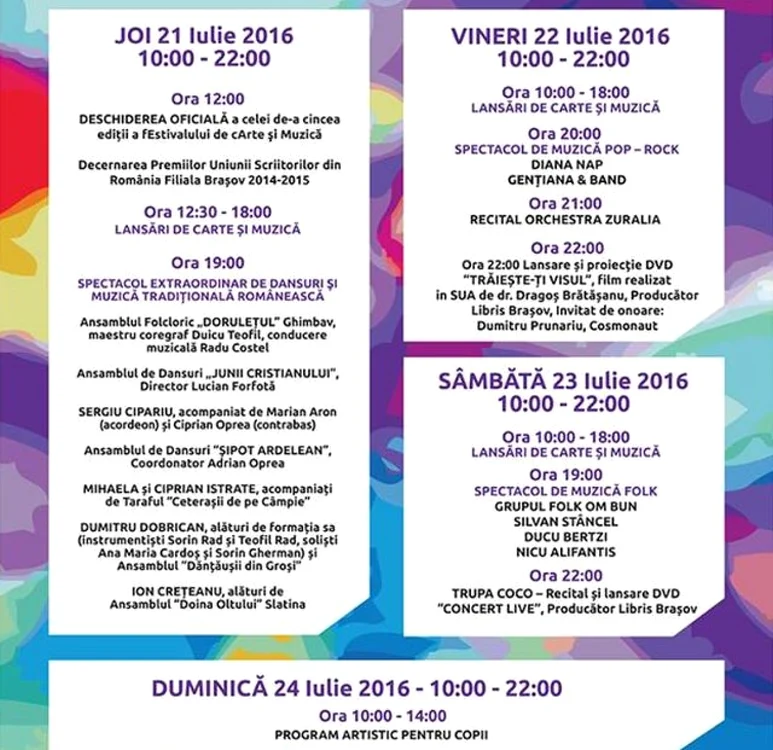festival de carte si muzica brasov
