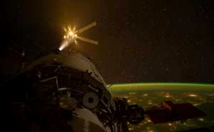 Fotografia făcută de astronautul Bill Pettit