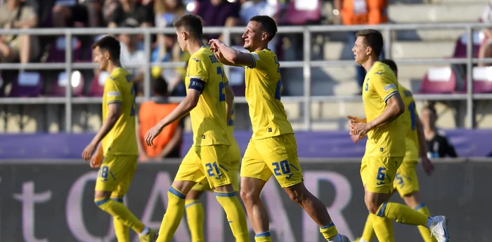 Ucraina U21 a trecut de Croația U21 în partida din Giulești. Foto Inquam