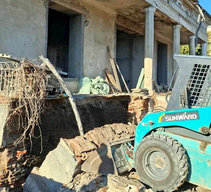 Clădirea era în renovare 