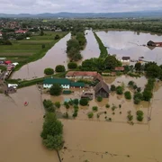 Inundații la Băcel FOTO Facebook 