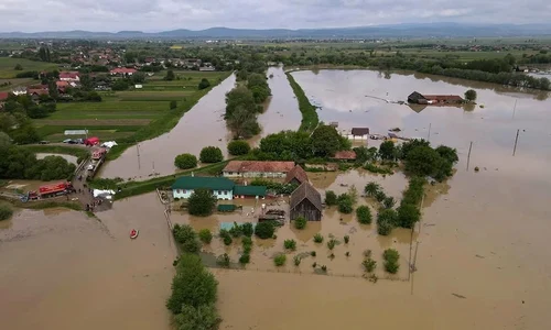 Inundații la Băcel FOTO Facebook