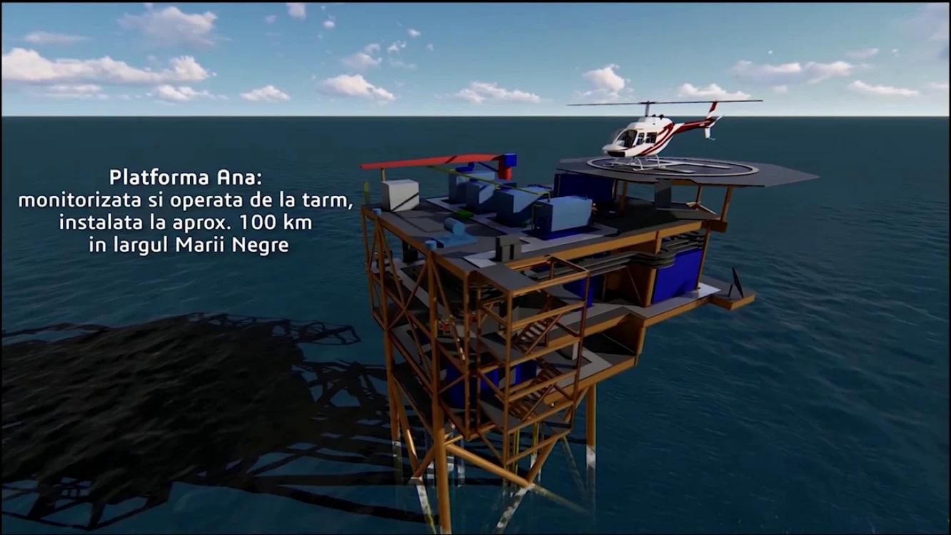 Platformă marină de exploatare a gazelor în Marea Neagră