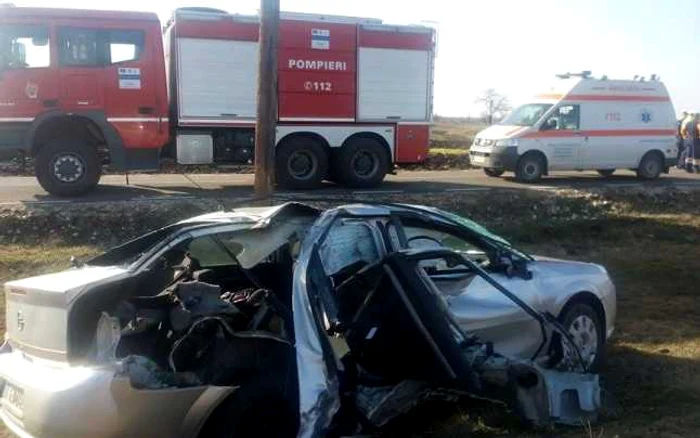 În accident şi-a pierdut viaţa o femeie de 81 de ani Foto: ISU Olt