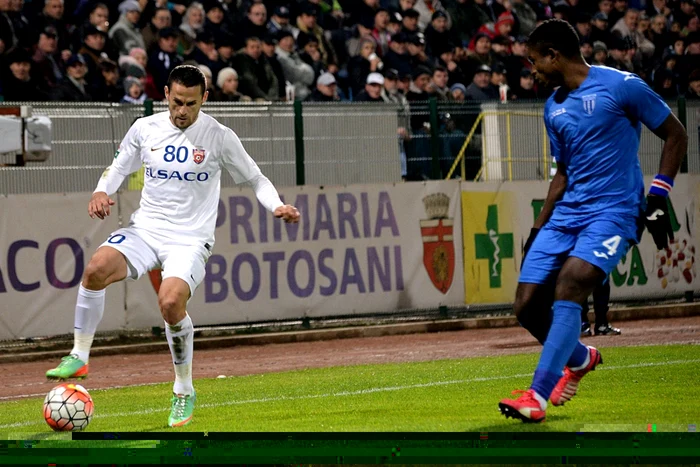 Hadnagy (stânga) a marcat un supergol FOTO Mediafax