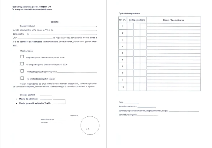 formular_cerere_inscriere_liceu_pe_fond_alb_Sursa site-ul IȘJ Olt