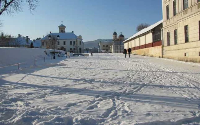 Cetatea Alba Iulia sub zăpadă