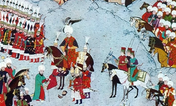 Campania lui Soliman Magnificul în Moldova, în anul 1538. Miniatură otomană din secolul al XVI-lea (© Wikimedia Commons)