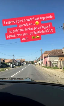 Mirela Vaida despre drumurile din România/ sursa Instagram