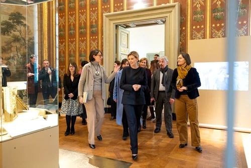 Olena Zelenska, la Biblioteca Naţională din Paris