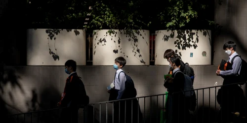 Şcolari din Hong Kong FOTO EPA-EFE