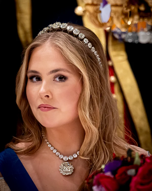 Prințesa Amalia a Olandei la un banchet de stat oferit președintelui Alexander Stubb al Finlandei la Palatul Regal Amsterdam, GettyImages (2) jpg