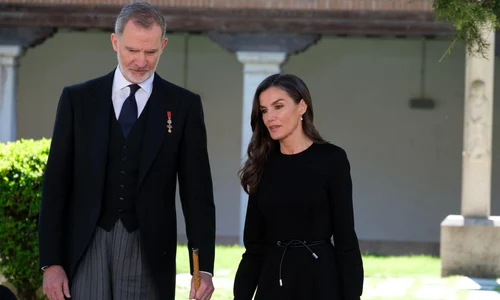 Letizia, Felipe în negru, Profimedia jpg