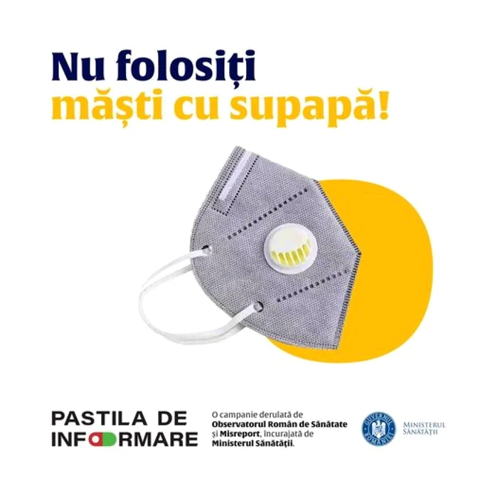 masca supapa foto facebook ministerul sanatatii