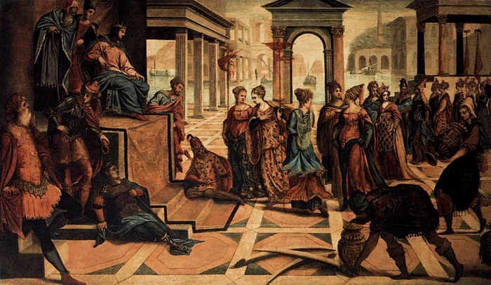 Jacopo Tintoretto   Solomon and the Queen of Sheba   WGA22651 jpg jpeg