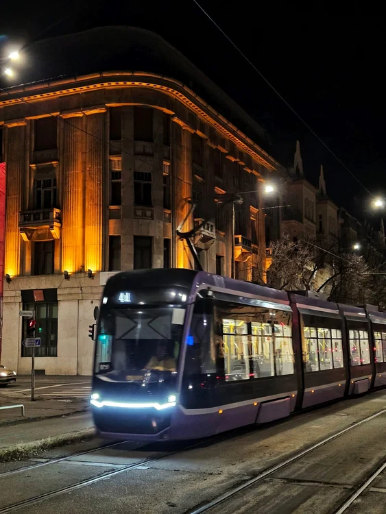 Tramvai în centrul Timișoarei.  Foto: Primăria Timișoara