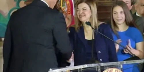 Brabara Lagoa nominalizată de guvernatorul Florida Ron DeSantis la Curtea Supremă din Florida în 2019 Foto captură Florida Daily Post