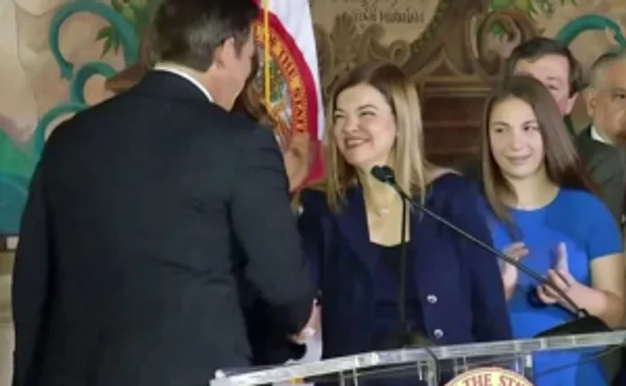 Brabara Lagoa nominalizată de guvernatorul Florida Ron DeSantis la Curtea Supremă din Florida în 2019 Foto captură Florida Daily Post