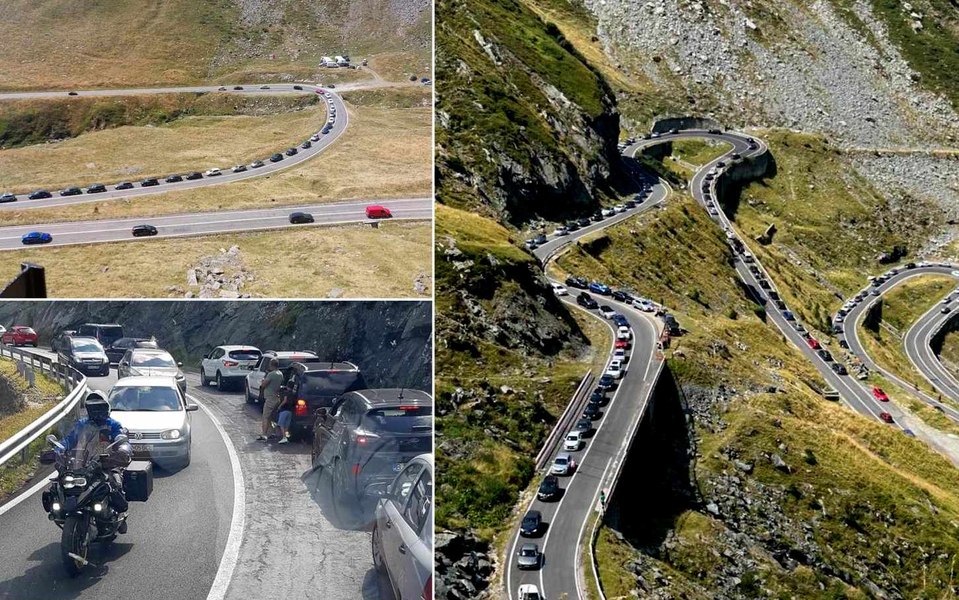 Traficul de coșmar de pe Transfăgărășan îi revoltă pe români: „Este groaznic, lumea lasă mașinile pe șosea” VIDEO