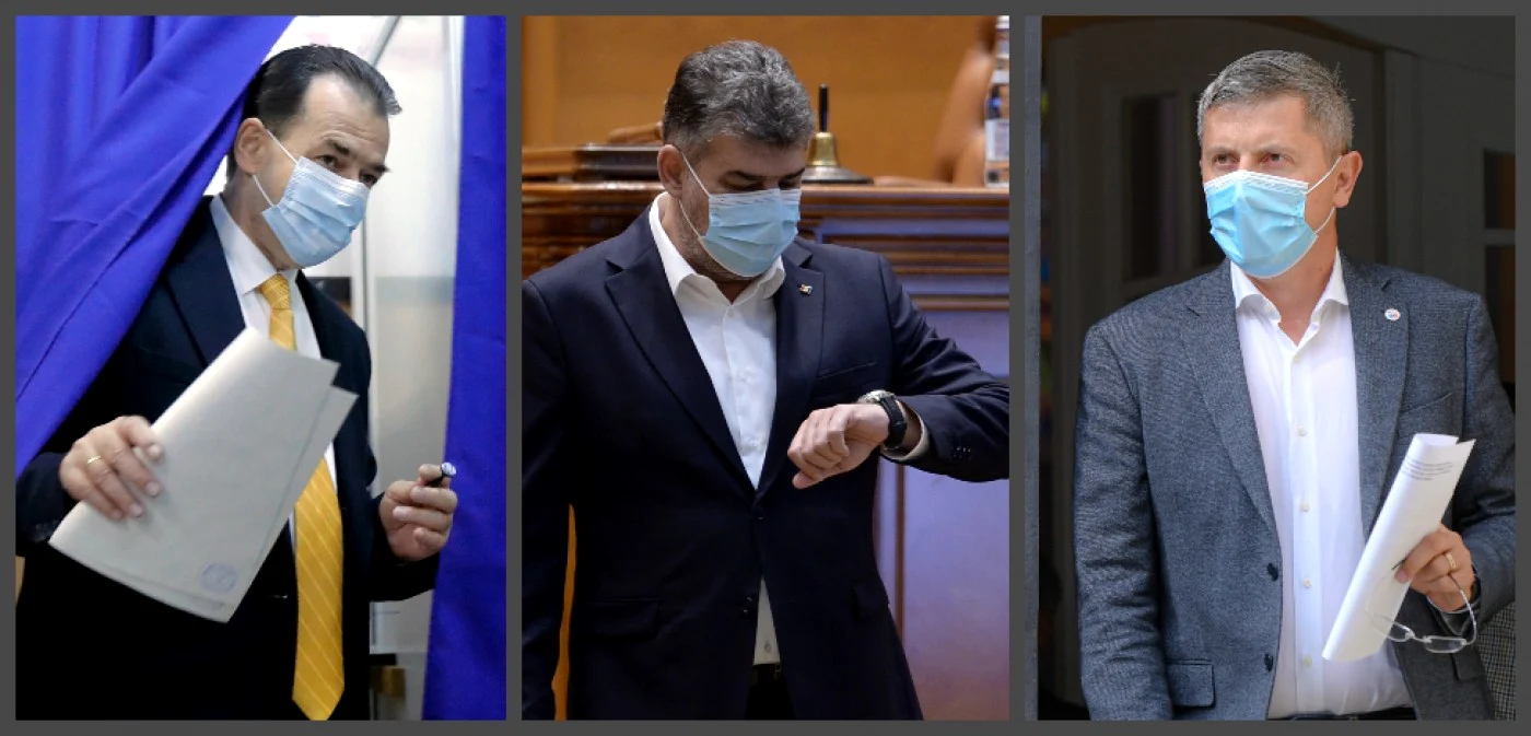 Ludovic Orban Marcel Ciolacu Dan Barna alegeri parlamentare FOTO EPA-EFE / Mediafax