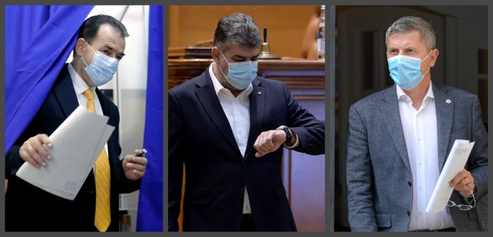 Ludovic Orban Marcel Ciolacu Dan Barna alegeri parlamentare FOTO EPA-EFE / Mediafax