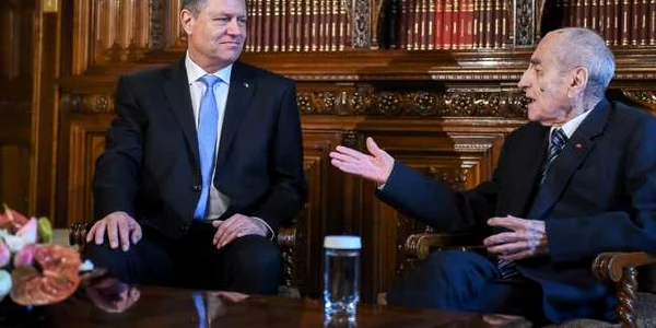 Klaus Iohannis si Mircea Ionescu Quintus FOTO presidency.ro