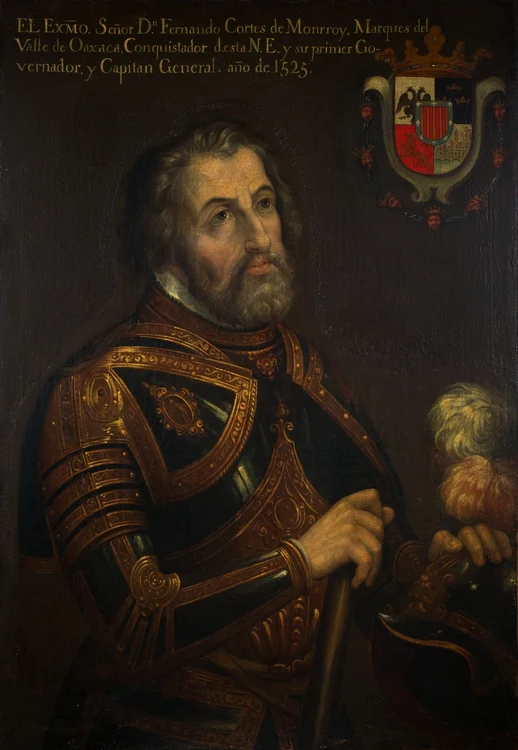 Hernan Cortes. Copie a unui portret din 1525 