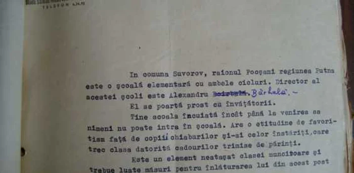 Sesizare făcută de ziarul România liberă