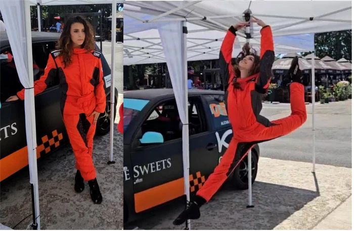 După mulți ani de balet, Alexia a trecut la sportul pe 4 roți