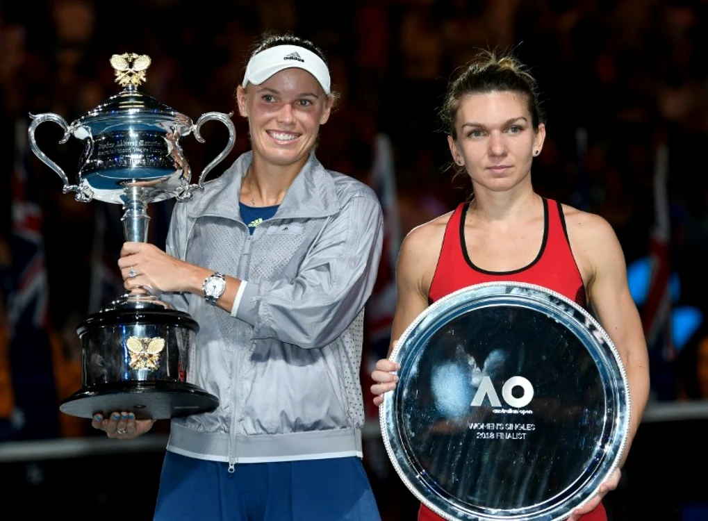 Caroline Wozniacki şi simona Halep