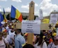 Protestul organizat de sindicaliștii din domeniul educației și susținătorii acestora în Piața Victoriei din București. FOTO Inquam Photos / Octav Ganea