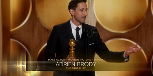 Adrien Brody    Cel mai bun actor într un film – dramă (The Brutalist) Foto Captură Video jpg