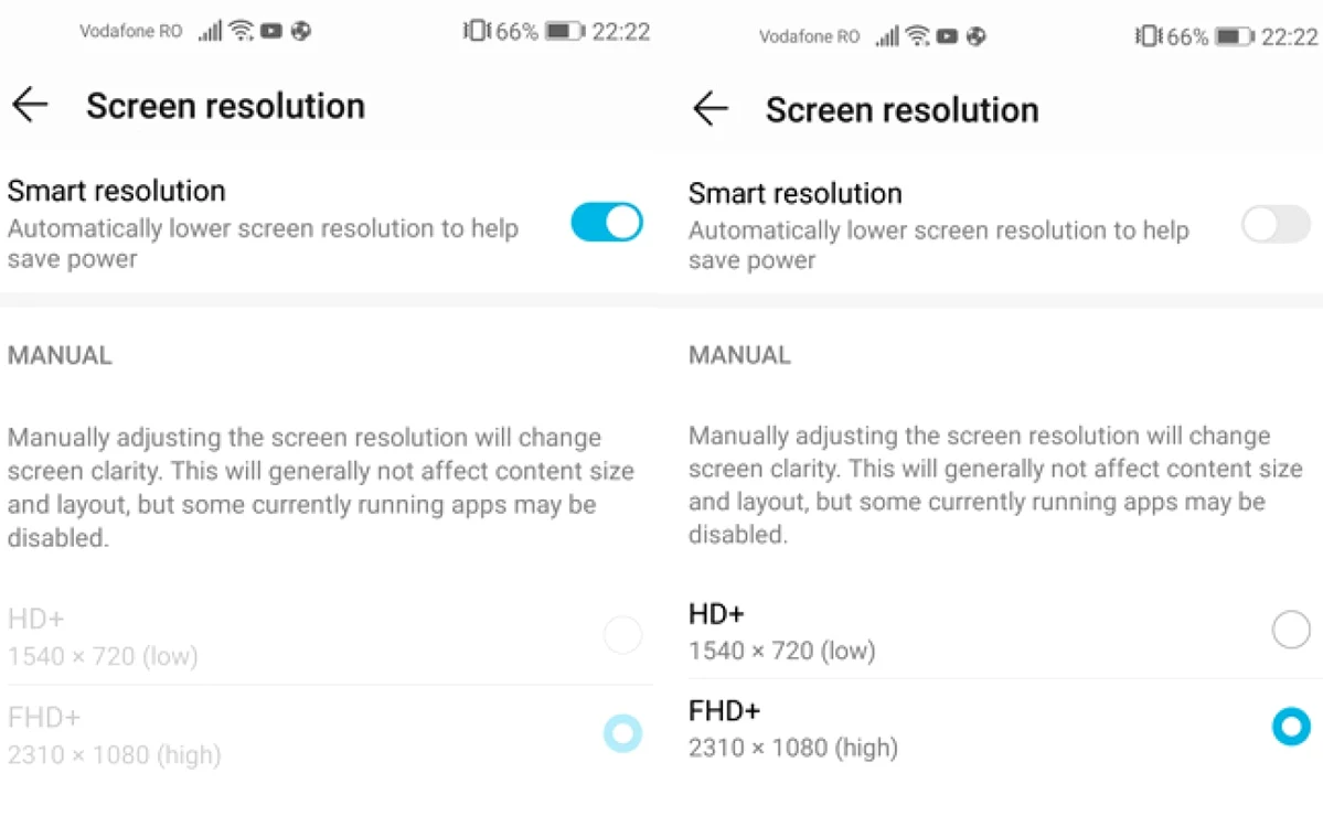 rezolutie ecran Honor View 20
