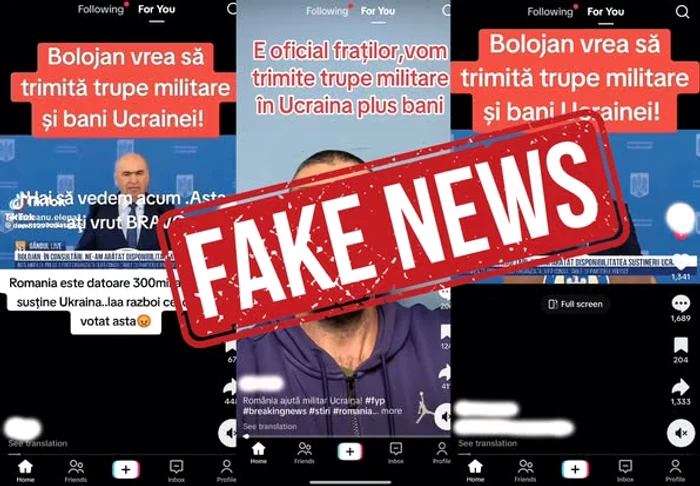 Fake news cu așa-zise „dovezi” ale unei decizii luate de România privind trimiterea de trupe în Ucraina. Anunțul MApN