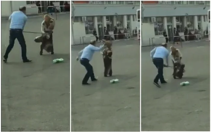 Femeia a fost bătută sub privirile pasagerilor FOTO Captură Facebook
