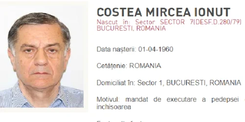 Ionut Costea cautat international  foto Politia romana jpg