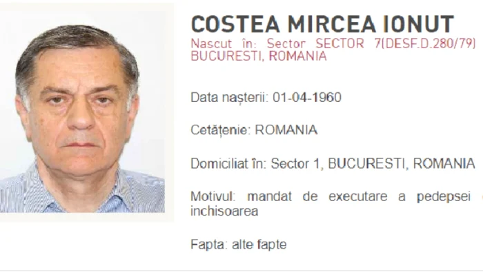 Ionuț Costea, cumnatul lui Mircea Geoană/FOTO: Poliția Română