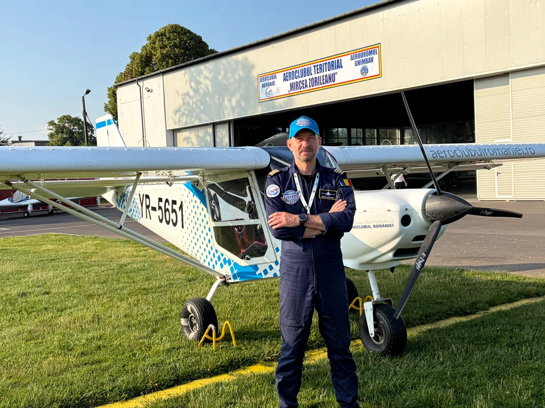 Mihai Sturzu, pe Aerodromul Ghimbav foto: Click!
