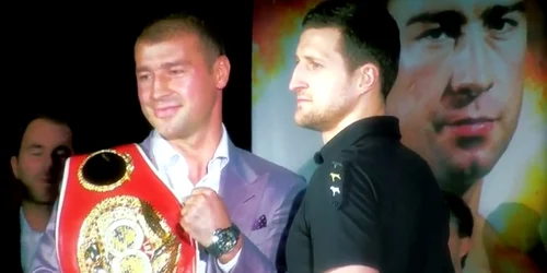 Lucian Bute și Carl Froch, la Montreal