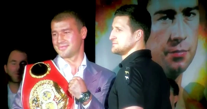 Lucian Bute și Carl Froch, la Montreal