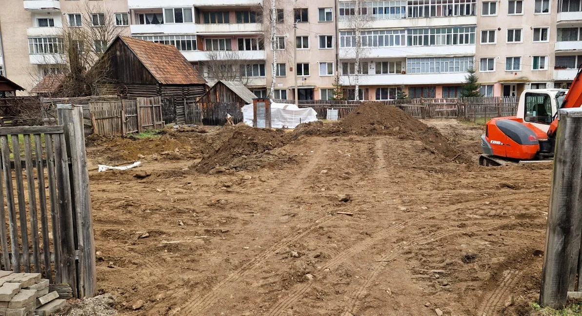 Locul unde era îngropate cartușele FOTO: ISU Harghita