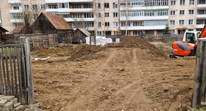 Locul unde era îngropate cartușele FOTO: ISU Harghita