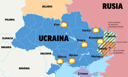orase atacate de Rusia png